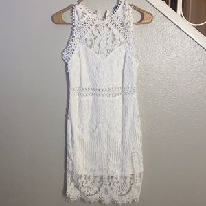 White lace dress